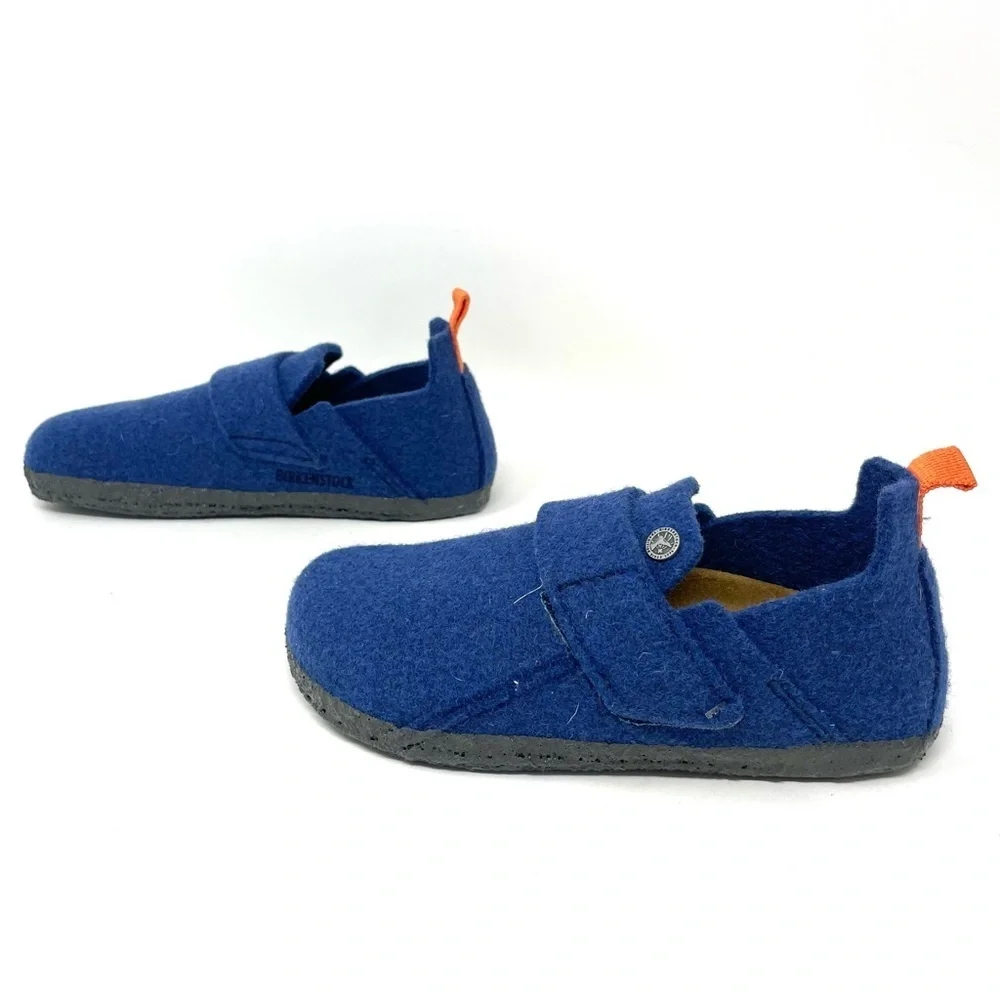 NEW Birkenstock Zermatt Blue Wool Shoes Size C12 /30 - Picture 6 of 10